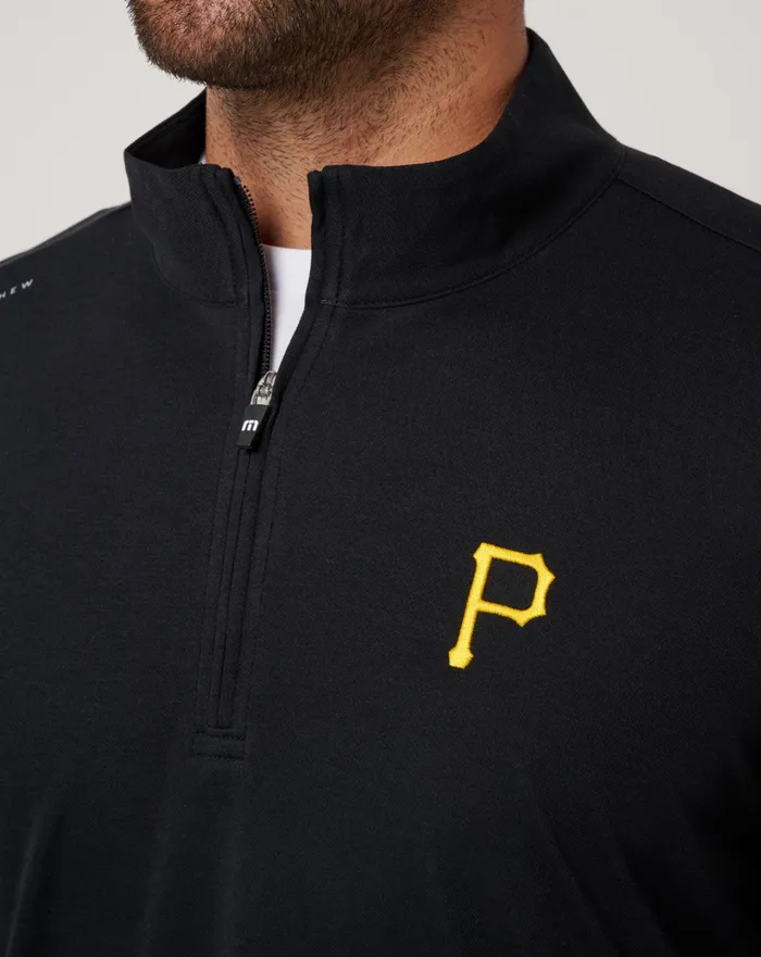 Men Quarter Zips TravisMathew PITTSBURGH PIRATES TIME TO TAILGATE QUARTER ZIP Black Men Quarter Zips TravisMathew PITTSBURGH PIRATES TIME TO TAILGATE QUARTER ZIP Black