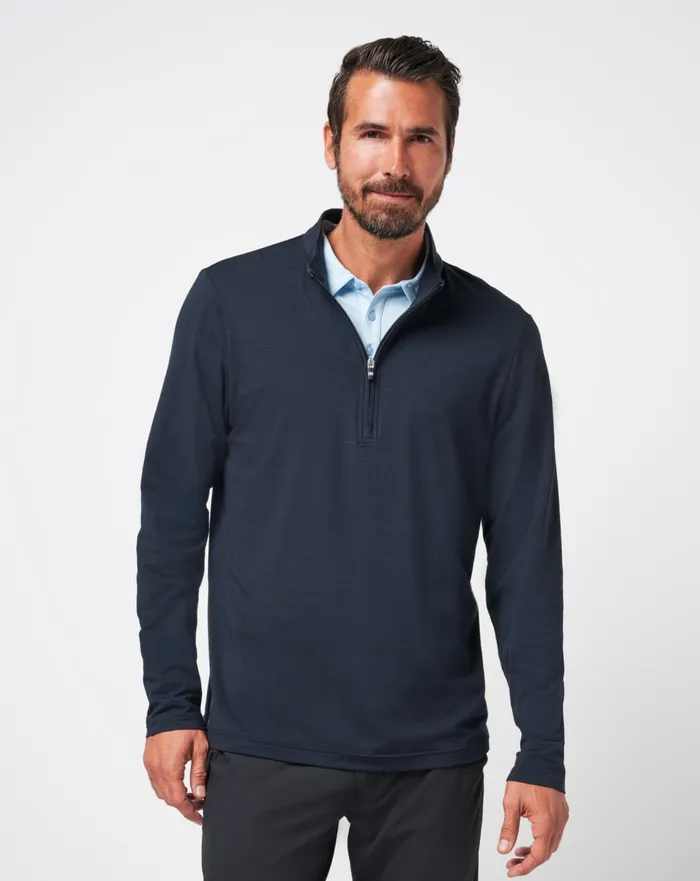 Men Quarter Zips TravisMathew THE HEATER QUARTER ZIP Black