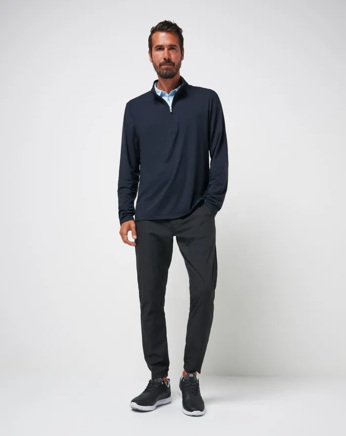 Men Quarter Zips TravisMathew THE HEATER QUARTER ZIP Black