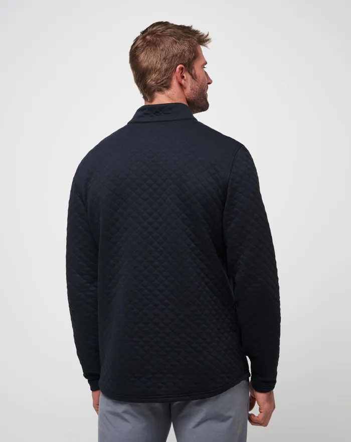 Men Quarter Zips TravisMathew TRANSATLANTIC QUARTER ZIP Black