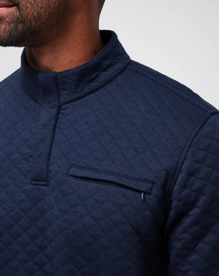 Men Quarter Zips TravisMathew TRANSATLANTIC QUARTER ZIP Total Eclipse