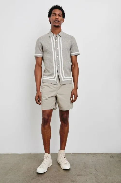Men Rails Shirts Leo Shirt Oat Grey Melange Men Rails Shirts Leo Shirt Oat Grey Melange