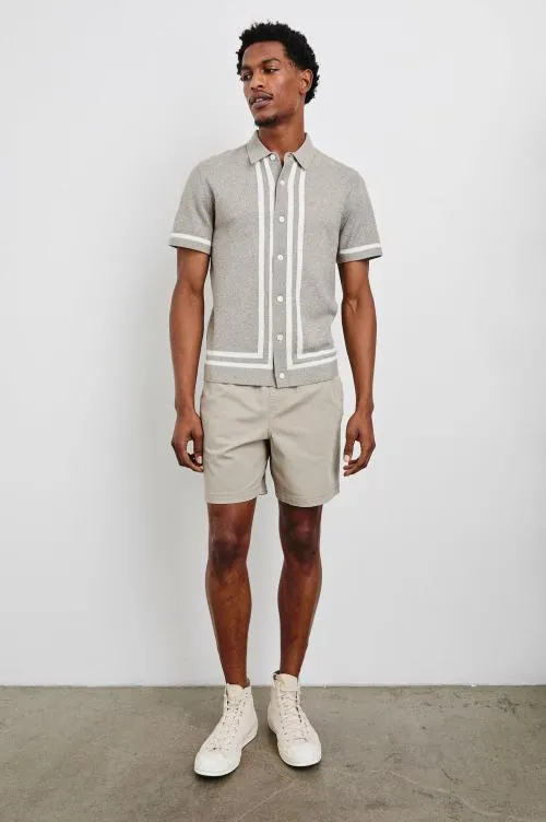 Men Rails Shirts Leo Shirt Oat Grey Melange Men Rails Shirts Leo Shirt Oat Grey Melange