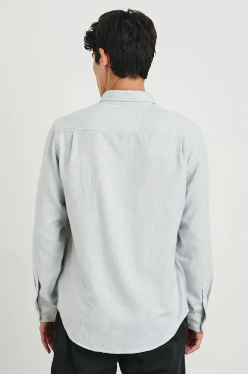 Men Rails Shirts Runson Shirt Heather Grey Men Rails Shirts Runson Shirt Heather Grey