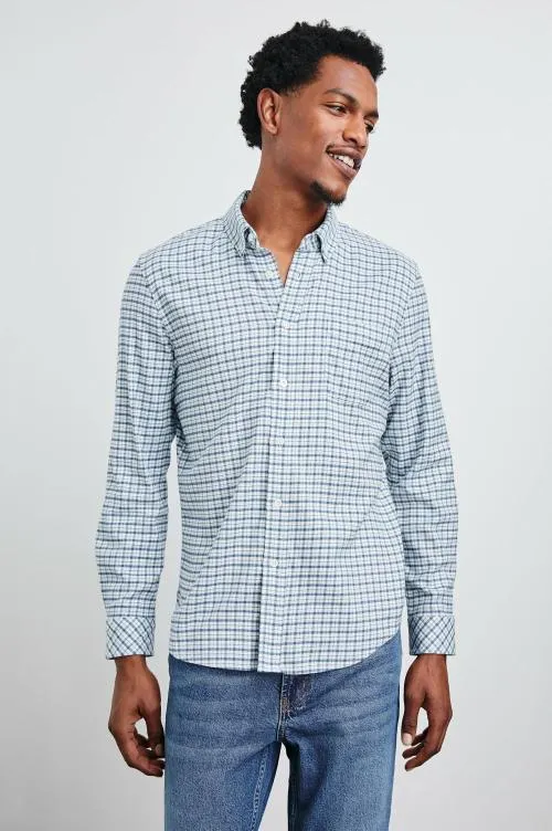 Men Rails Shirts Vance Shirt Stellar Navy Check
