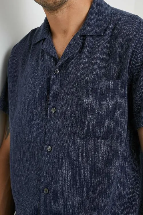 Men Rails Shirts Waimea Shirt Matrix Navy Pearl Men Rails Shirts Waimea Shirt Matrix Navy Pearl