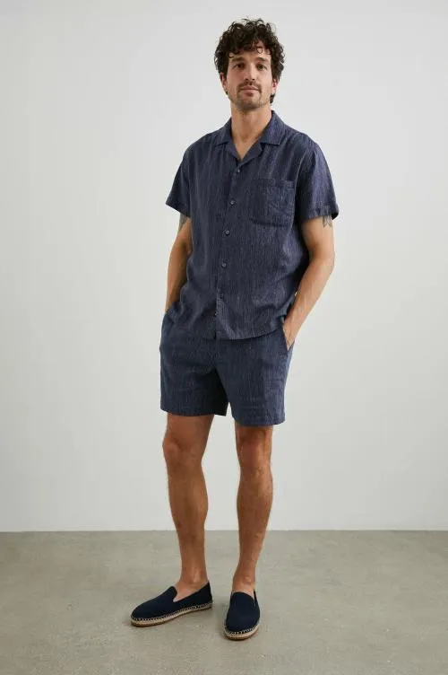 Men Rails Shirts Waimea Shirt Matrix Navy Pearl Men Rails Shirts Waimea Shirt Matrix Navy Pearl