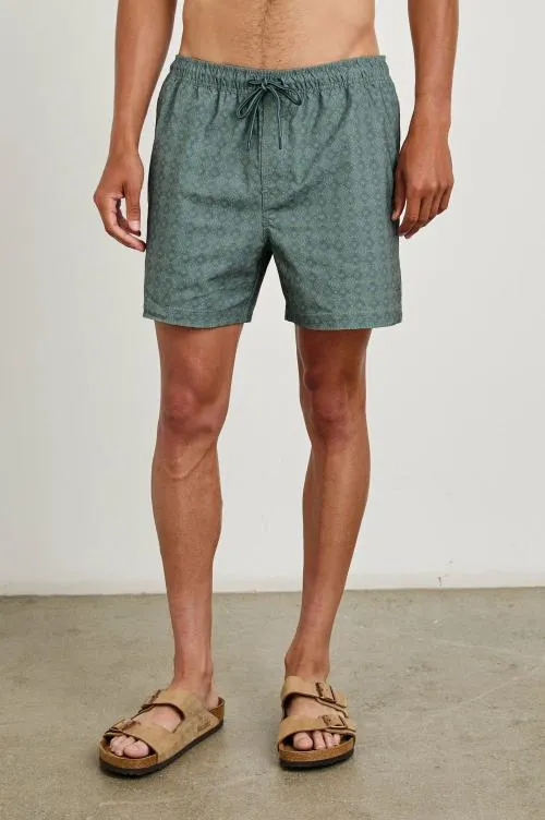 Men Rails Shorts and Swim La Brea Swim Short Diamond Thunder Grass