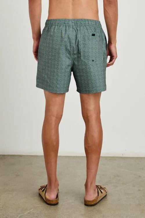 Men Rails Shorts and Swim La Brea Swim Short Diamond Thunder Grass