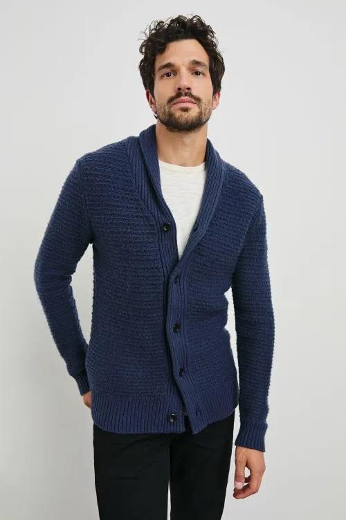 Men Rails Sweaters Shepley Cardigan Navy