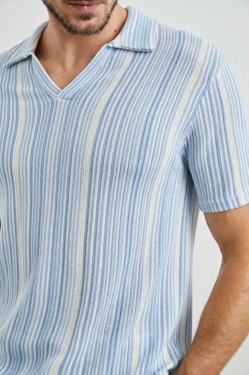 Men Rails TShirts and Polos Etanne Polo Shirt Meridian Ecru Stripe