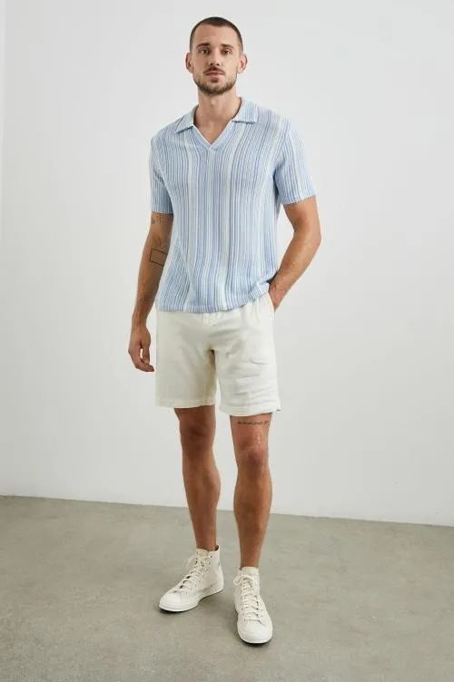 Men Rails TShirts and Polos Etanne Polo Shirt Meridian Ecru Stripe Men Rails TShirts and Polos Etanne Polo Shirt Meridian Ecru Stripe