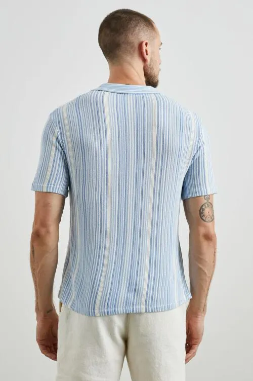 Men Rails TShirts and Polos Etanne Polo Shirt Meridian Ecru Stripe Men Rails TShirts and Polos Etanne Polo Shirt Meridian Ecru Stripe