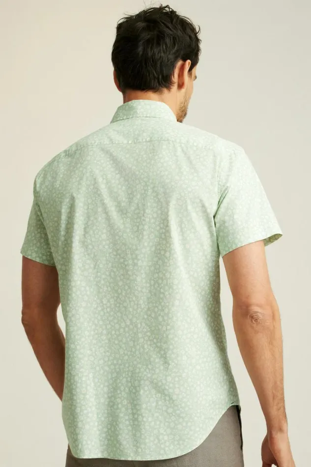 Men Riviera Short Sleeve Shirt Mint Bordeta Floral Bonobos Short Sleeve Shirts