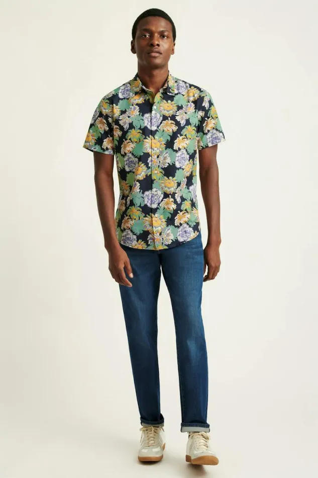 Men Riviera Short Sleeve Shirt Navy Chesapeake Floral Bonobos Short Sleeve Shirts Men Riviera Short Sleeve Shirt Navy Chesapeake Floral Bonobos Short Sleeve Shirts