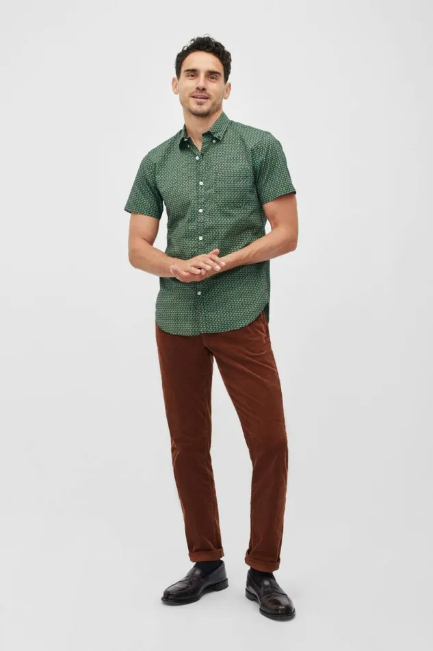 Men Riviera Short Sleeve Shirt Palm Parade Bonobos Short Sleeve Shirts