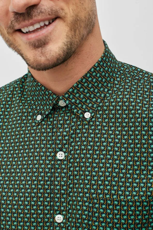 Men Riviera Short Sleeve Shirt Palm Parade Bonobos Short Sleeve Shirts