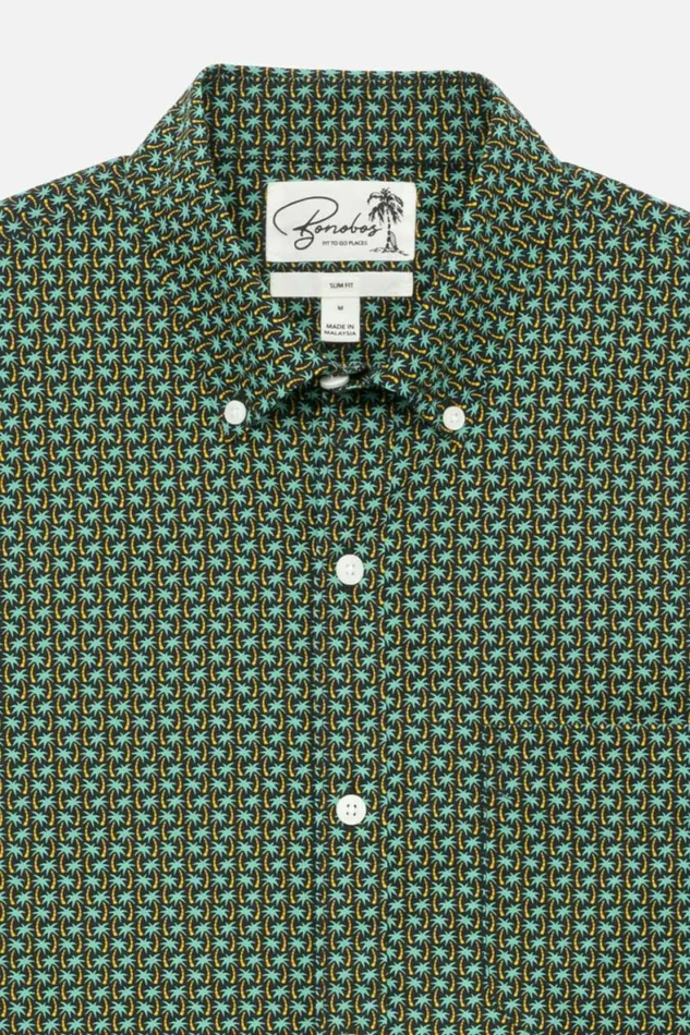 Men Riviera Short Sleeve Shirt Palm Parade Bonobos Short Sleeve Shirts