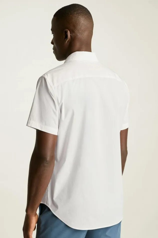 Men Riviera Short Sleeve Shirt White Bonobos Casual Shirts