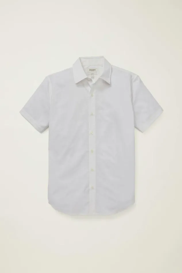 Men Riviera Short Sleeve Shirt White Bonobos Casual Shirts