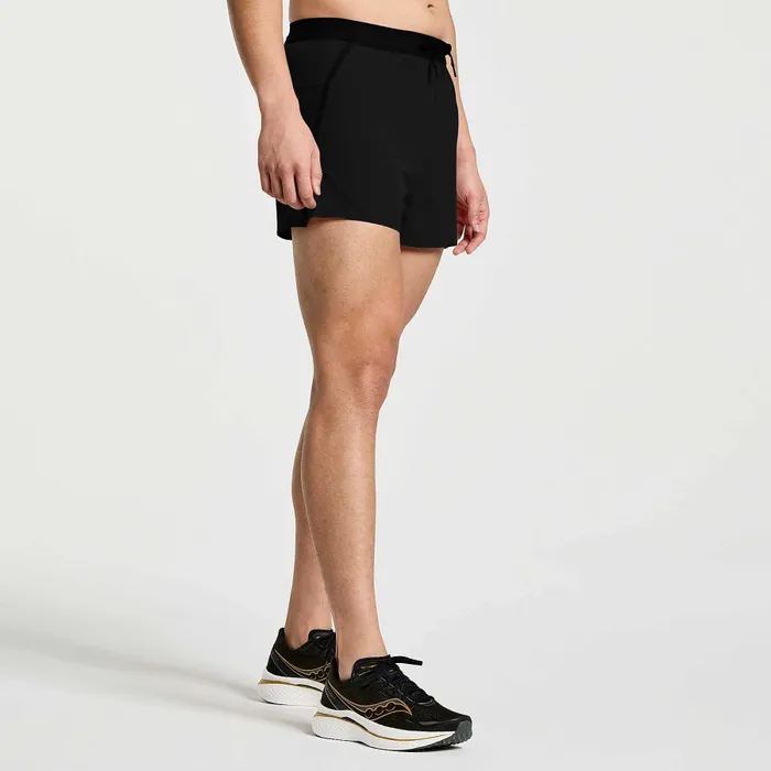 Men Saucony Men8217s Outpace 38243 Short Black Bottoms Men Saucony Men8217s Outpace 38243 Short Black Bottoms