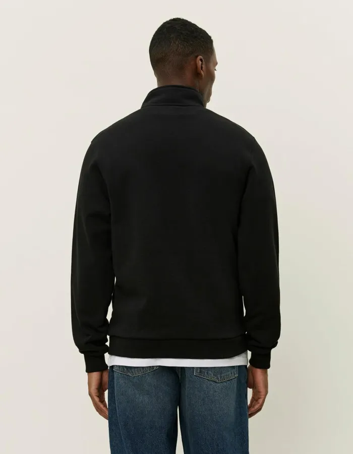 Men Scandinavian HalfZip Sweatshirt 8211 BlackIvory Les Deux HoodiesSweatshirts