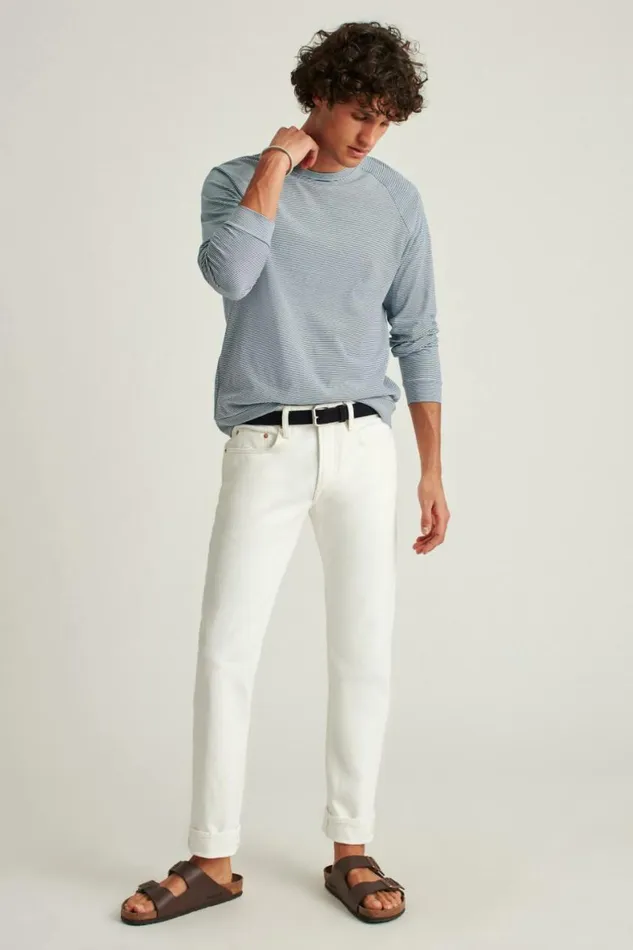 Men Selvedge Stretch Jeans White Selvage Bonobos Jeans