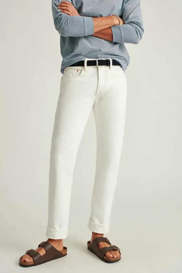 Men Selvedge Stretch Jeans White Selvage Bonobos Jeans