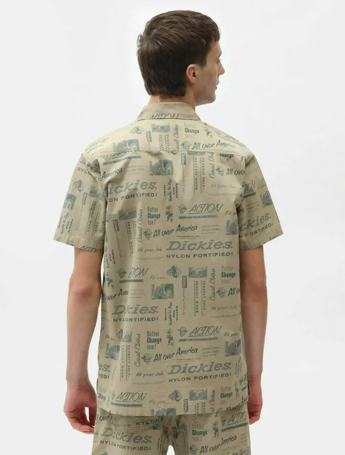Men Shirts Dickies Pillager Shirt Khaki
