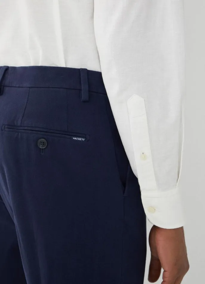 Men Shirts Hackett London Slim Fit Textured Shirt White