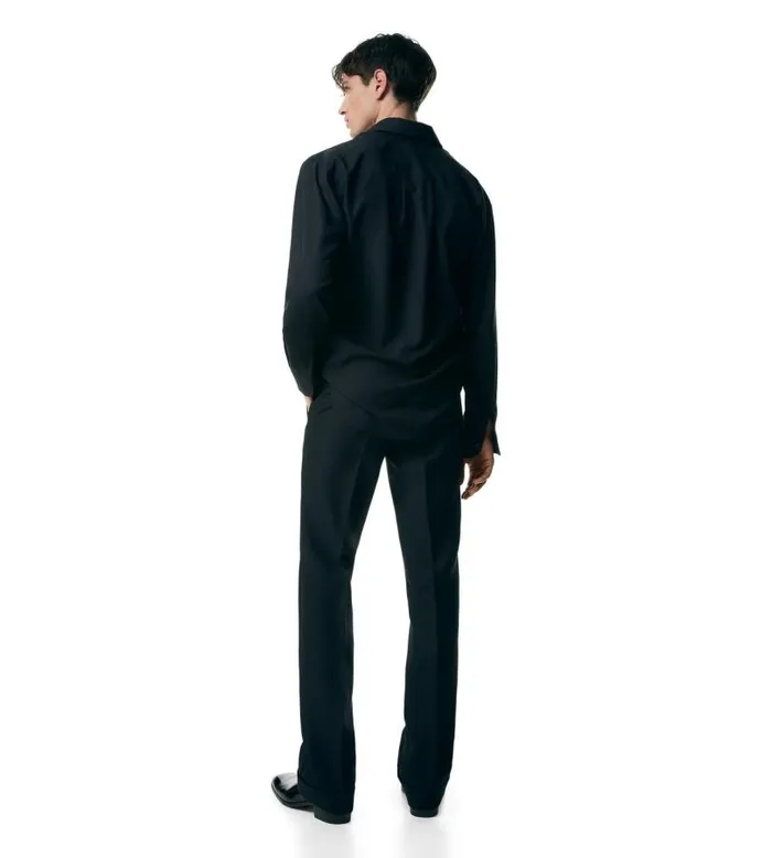 Men Shirts Tom Ford Enzymed Silk Poplin Slim Fit Shirt Black Men Shirts Tom Ford Enzymed Silk Poplin Slim Fit Shirt Black