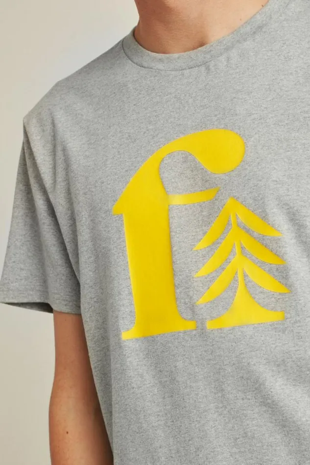 Men Short Sleeve Logo Tee Light Grey Heather Logo Bonobos Short Sleeve Tees