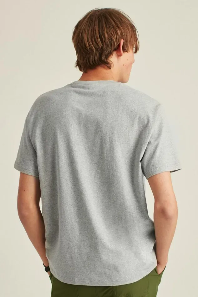 Men Short Sleeve Logo Tee Light Grey Heather Logo Bonobos Short Sleeve Tees
