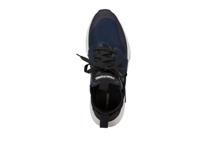 Men Sneakers Tom Ford Nylon Mesh Jago Sneaker Navyblack Men Sneakers Tom Ford Nylon Mesh Jago Sneaker Navyblack