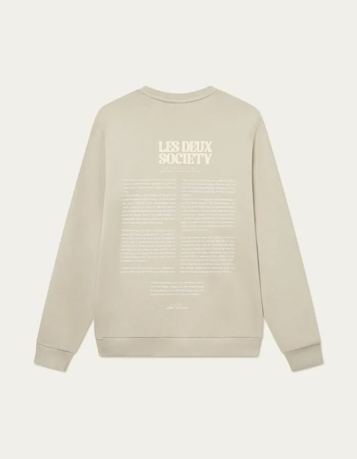 Men Society Sweatshirt 8211 Light SandSummer Melon Les Deux HoodiesSweatshirts