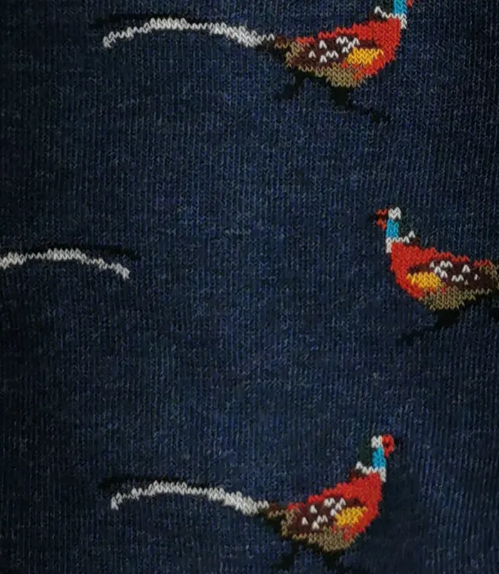 Men Socks Loake Pheasant Socks Navy Men Socks Loake Pheasant Socks Navy