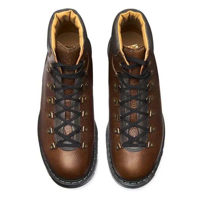 Men Solovair Hiker Boots Gaucho Brown Grain Urban Hiker