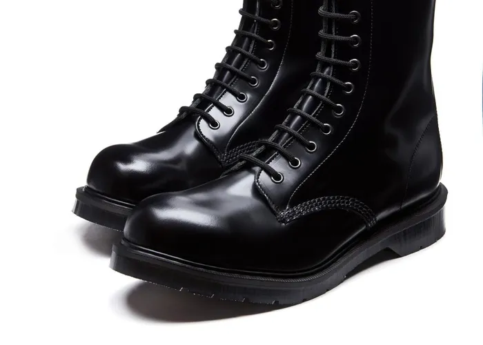 Men Solovair Steel Toe Boots 034Highlander034 11 Eye Steel Toe Derby Boot