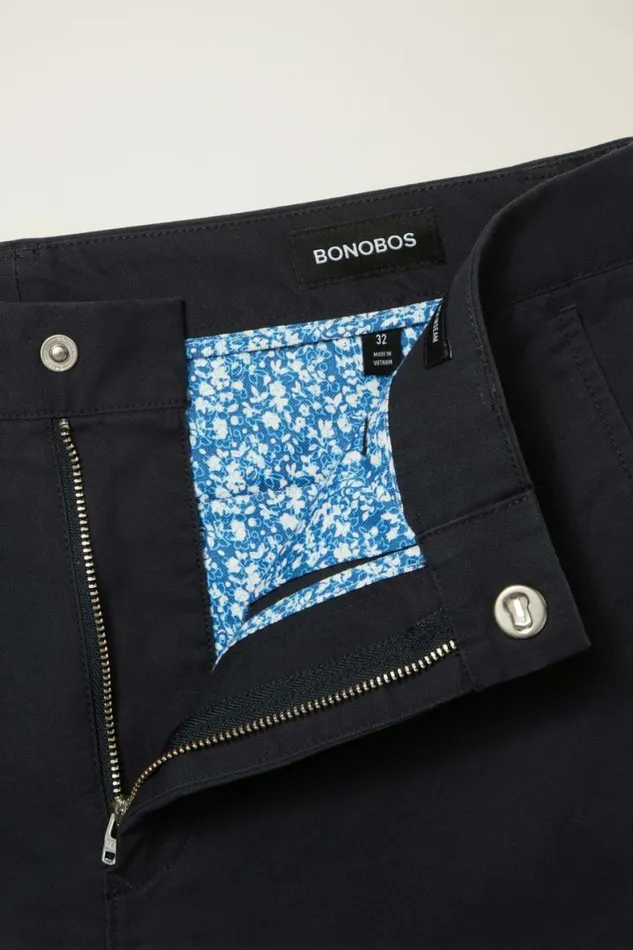 Men Stretch Washed Chino Shorts Navy Bonobos Chino Shorts