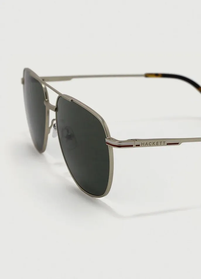 Men Sunglasses Hackett London Aviator Sunglasses Matt Lt Gold