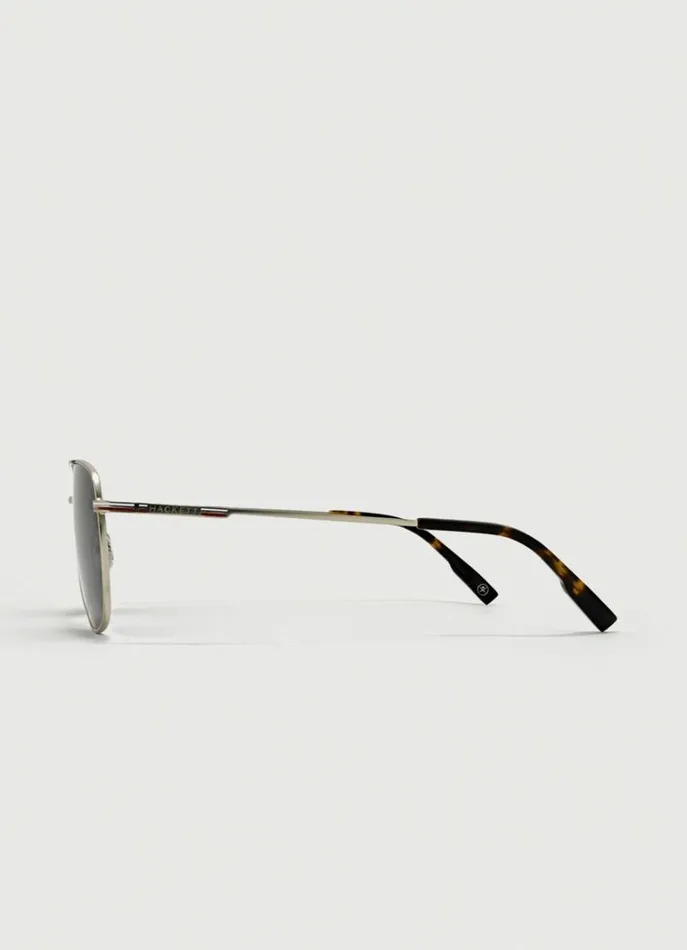 Men Sunglasses Hackett London Aviator Sunglasses Matt Lt Gold