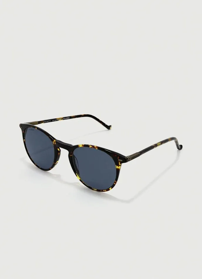 Men Sunglasses Hackett London Round Sunglasses Lt Tortoise