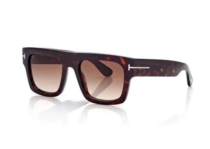 Men SUNGLASSES Tom Ford Fausto Sunglasses Dark Havana