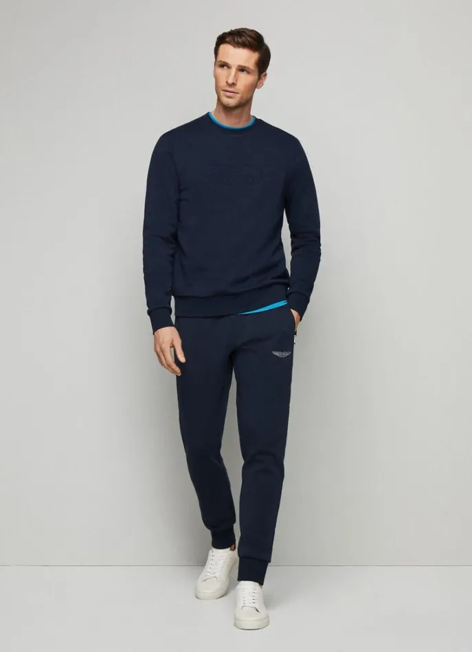 Men Sweatshirts Hackett London Aston Martin Classic Fit Sweatshirt Navy