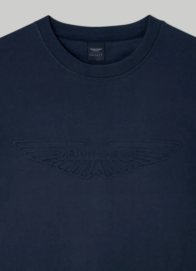 Men Sweatshirts Hackett London Aston Martin Classic Fit Sweatshirt Navy