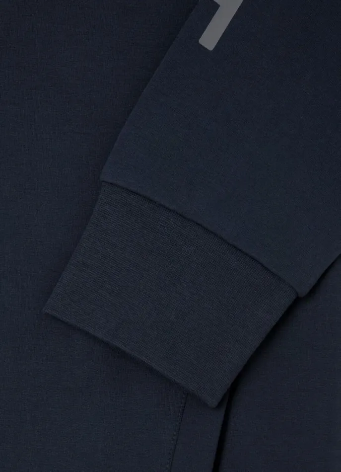 Men Sweatshirts Hackett London Classic Fit Full Zip Hoodie Navygrey