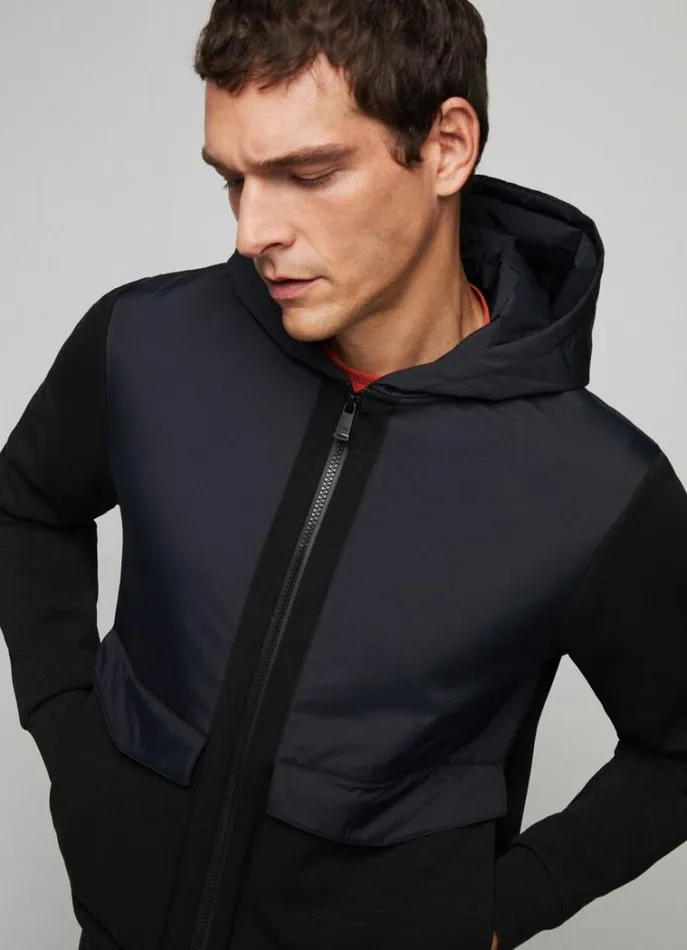 Men Sweatshirts Hackett London Hackett Sport Classic Fit Jacket Black