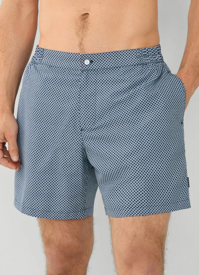Men Swimwear Hackett London Mesh Swim Shorts Navy