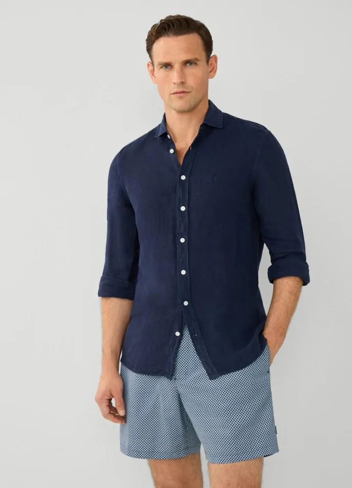 Men Swimwear Hackett London Mesh Swim Shorts Navy