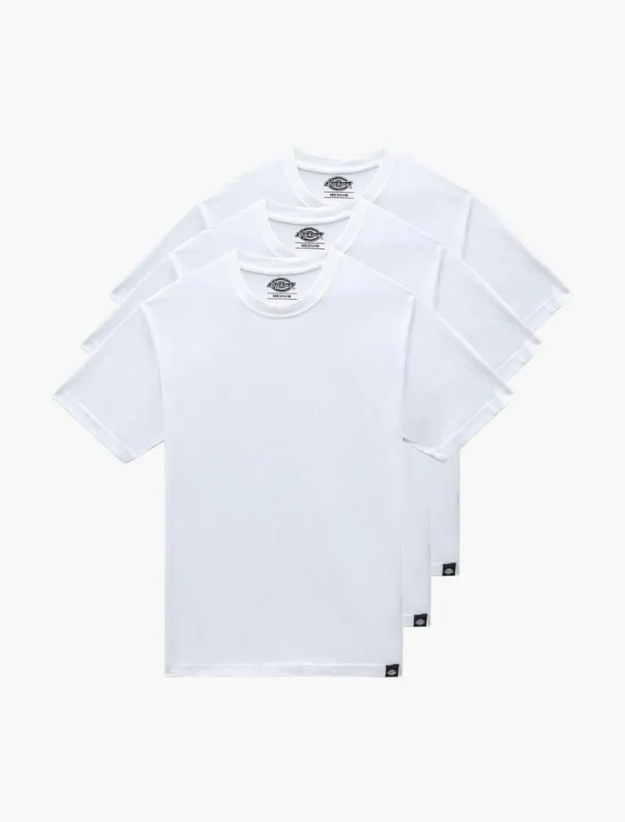 Men TShirts Dickies 3pack TShirts White